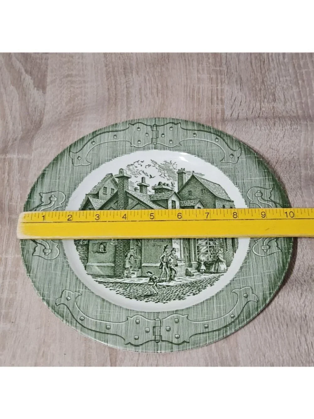 Royal China The Old Curiosity Shop Dinner Plate & 2 Rimmed Soup Bowls Ironstone